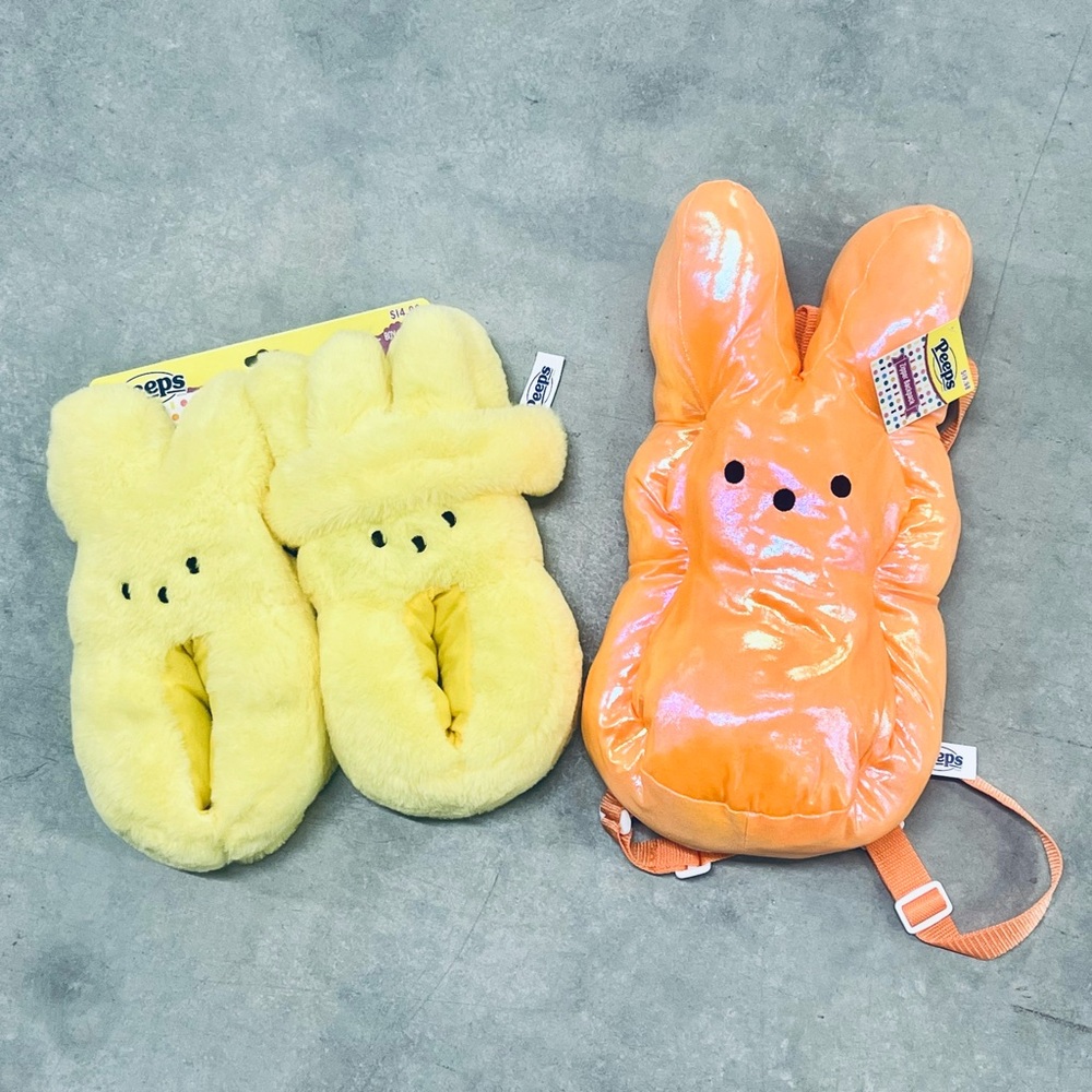 Peeps Slippers & Backpack